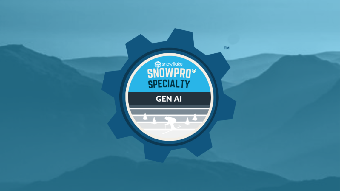 SnowPro Specialty: Gen AI - snowflake certifications