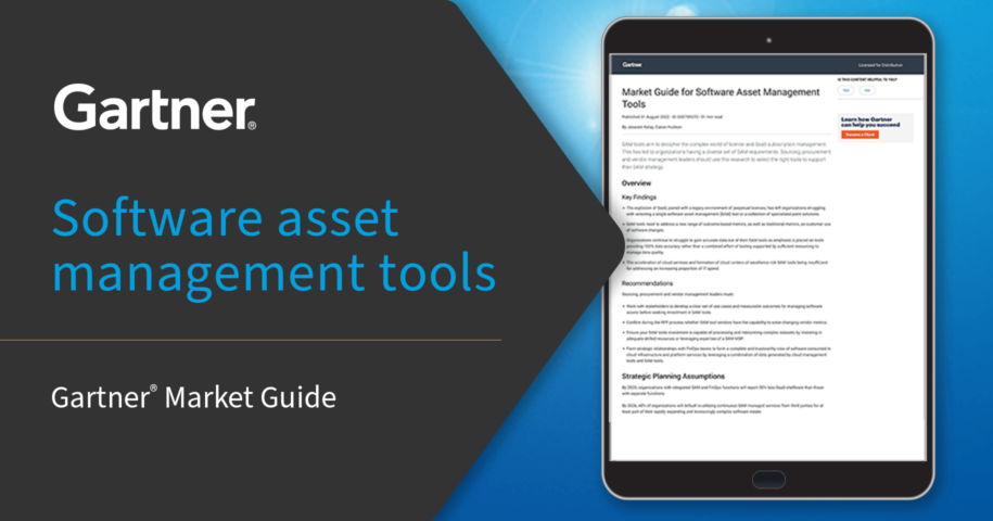 How to choose a software asset management tool: Insights from the Gartner® Market Guide