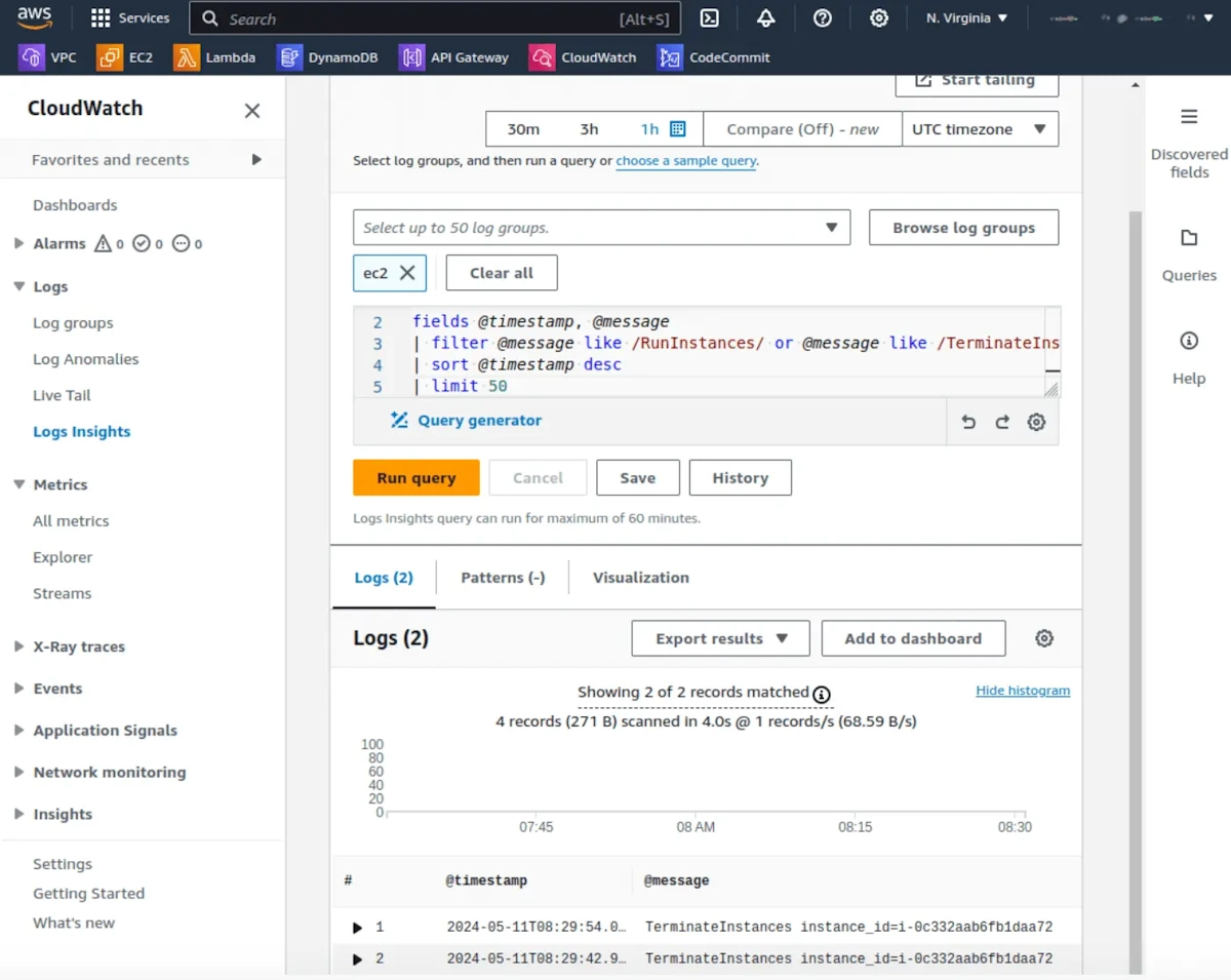 filter for EC2 instance