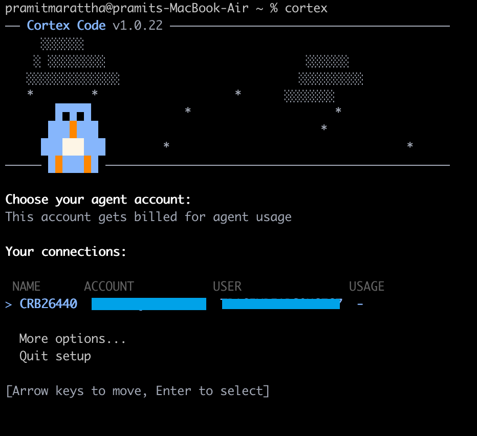 Viewing the confirmation summary of the newly created connection profile