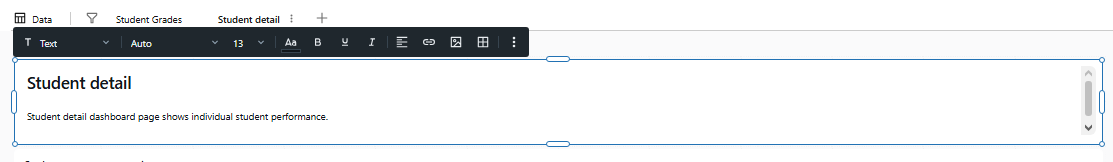 Rendered markdown text on the second dashboard page—Databricks AI/BI dashboards 