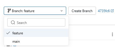 Switching branches in Databricks Git folders—Databricks Git folders 