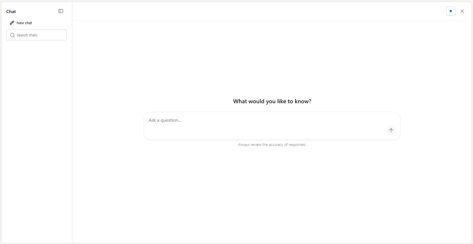 Databricks Chat full-screen conversational chat window—Databricks One 