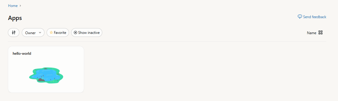 Databricks App interface—Databricks One 