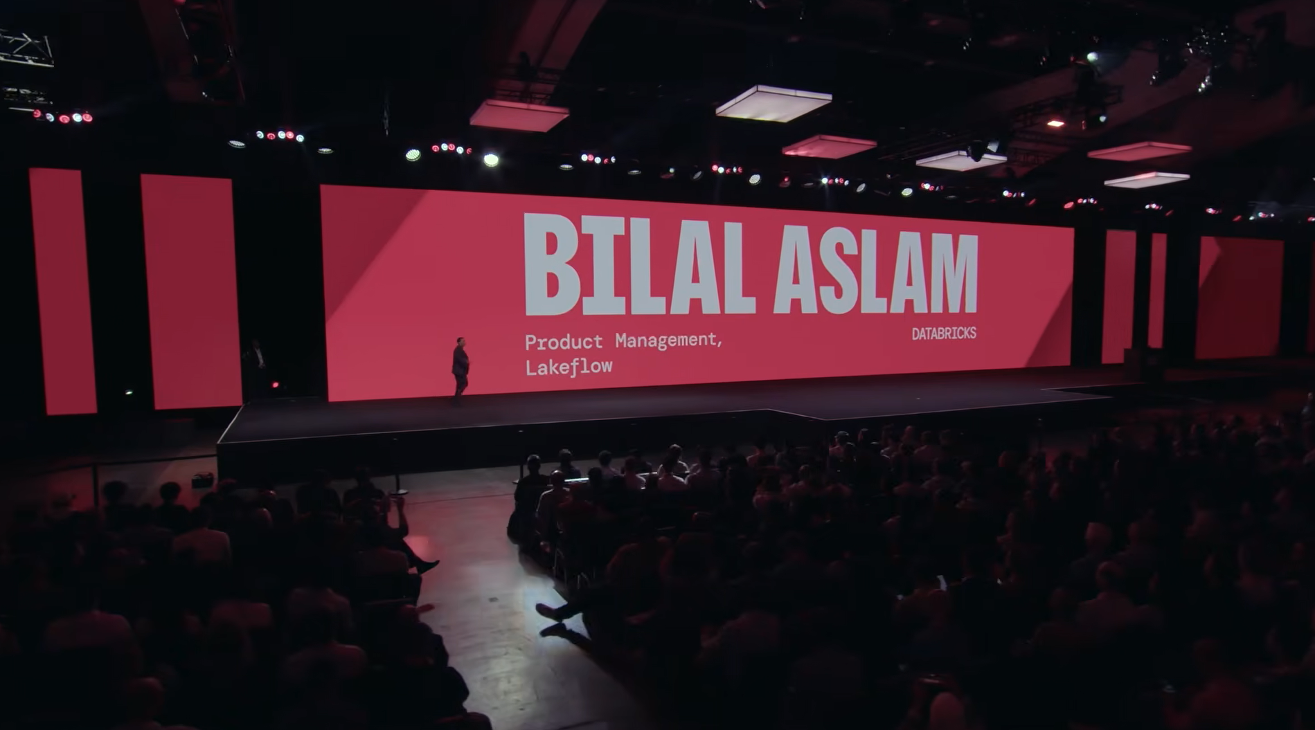 Bilal Aslam presenting LakeFlow updates and new capabilities at Databricks Data + AI Summit 2026 - Databricks Summit 2026 
