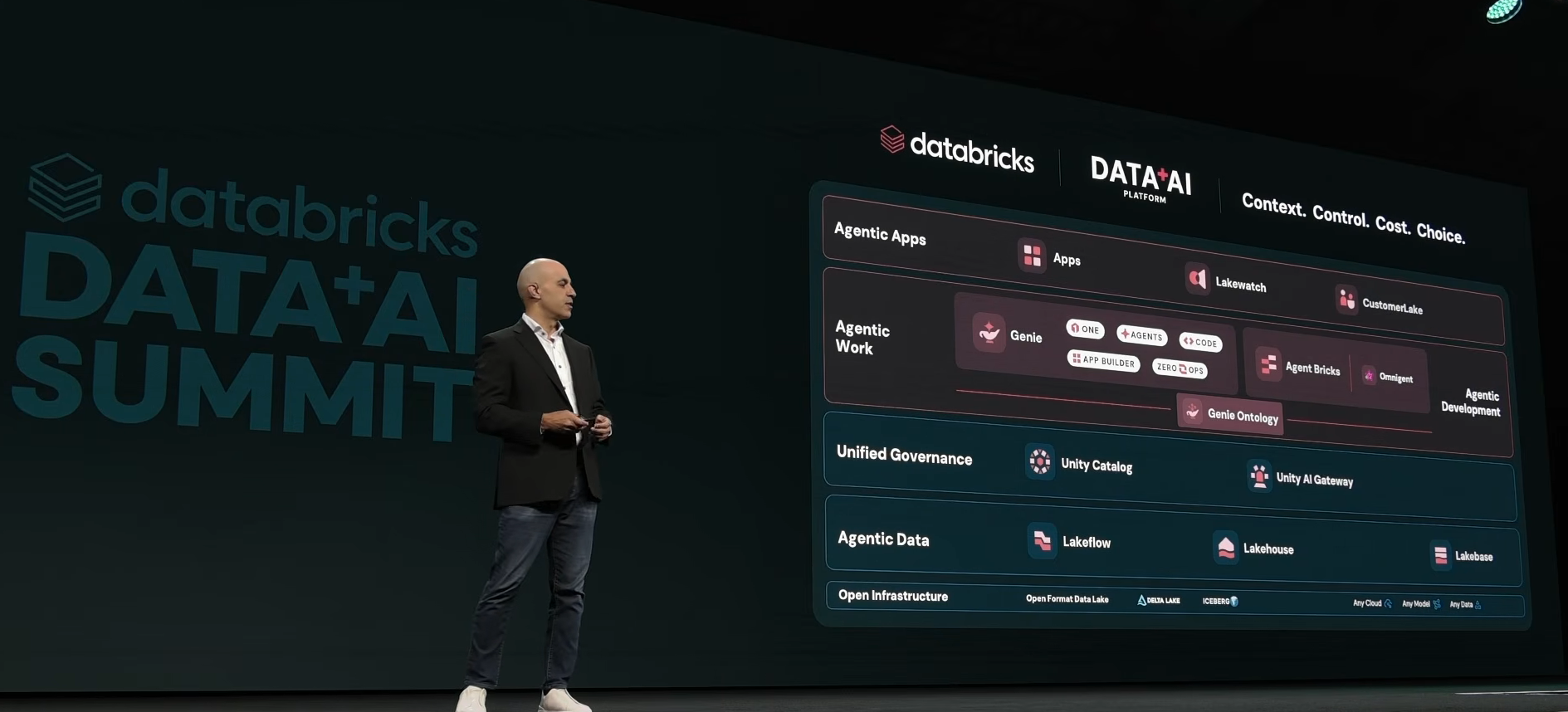 Ali Ghodsi recapping major launches of Day 1 and Day 2 of Databricks Data + AI Summit 2026