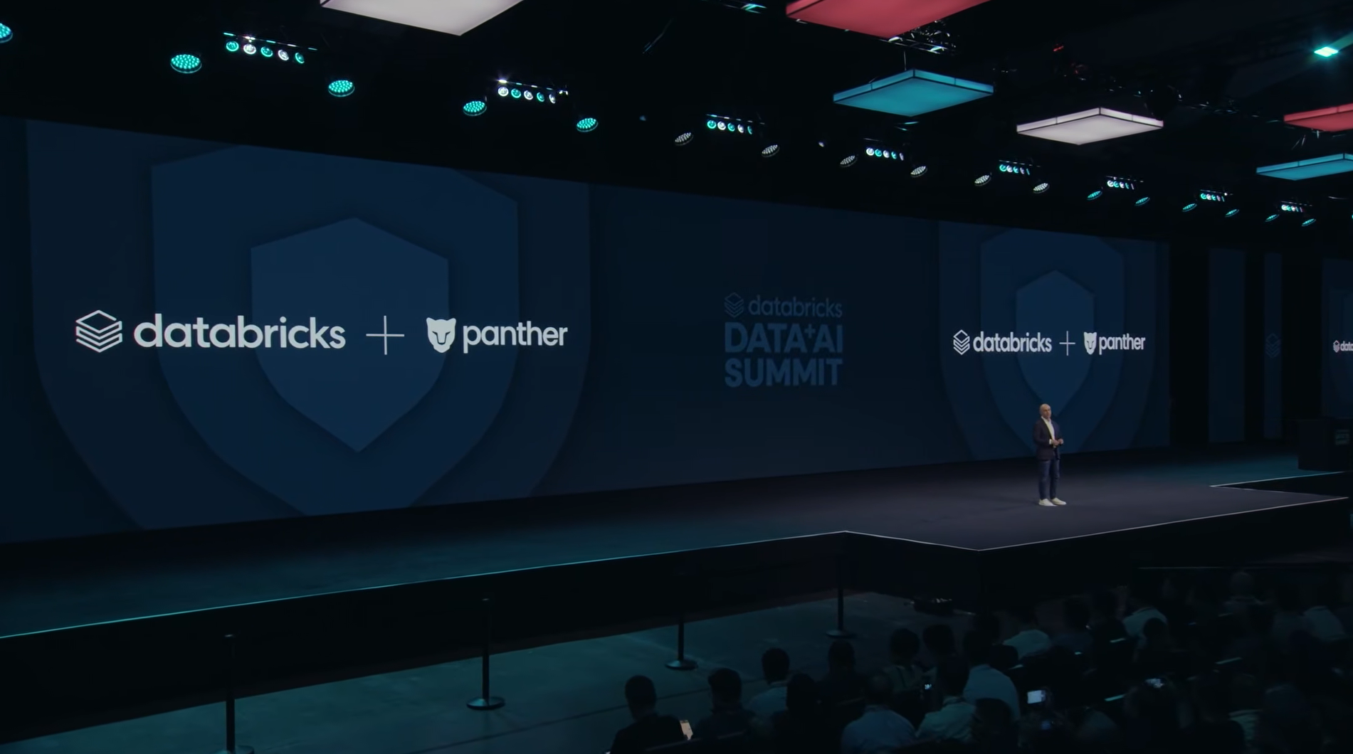 Ali Ghodsi announcing Databricks + Panther acquisitions at Databricks Data + AI Summit 2026