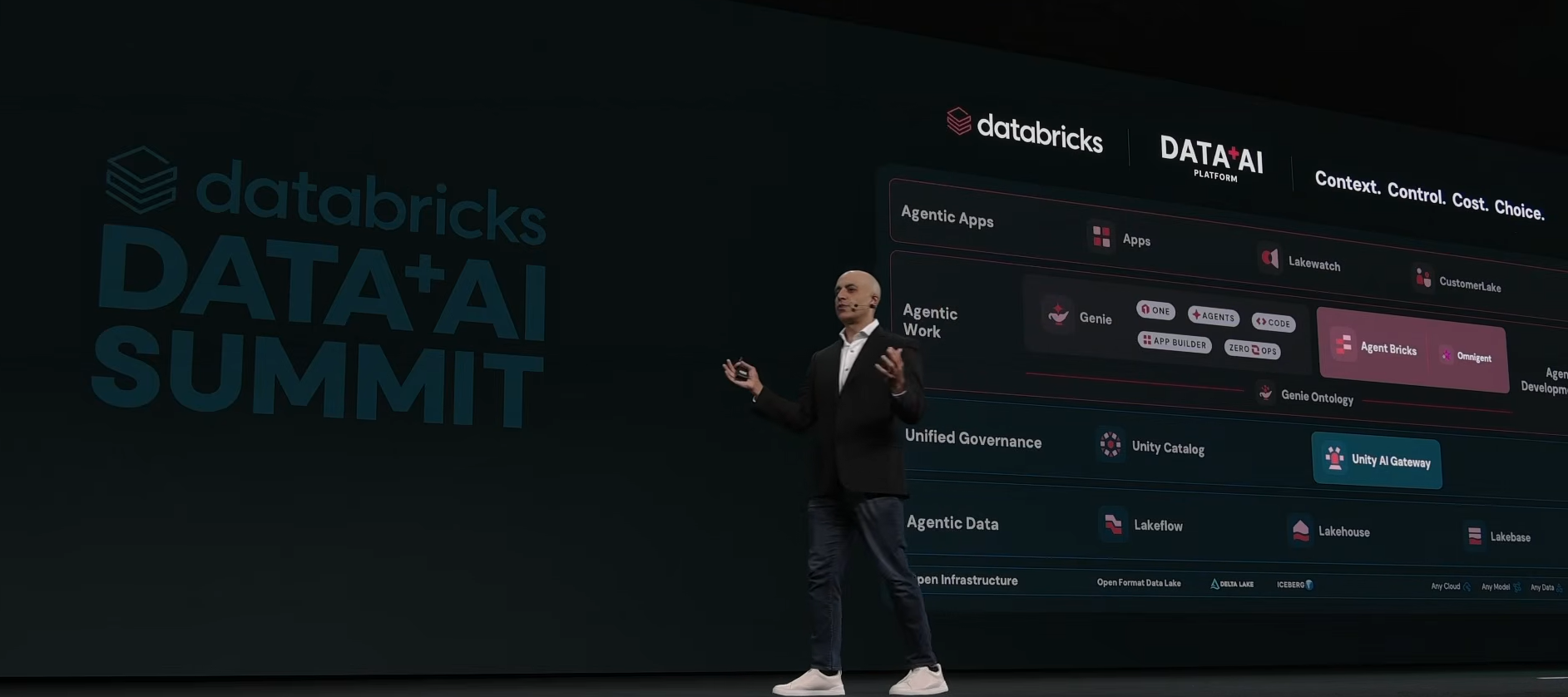 Ali Ghodsi recapping Day 1 of Databricks Data + AI Summit 2026