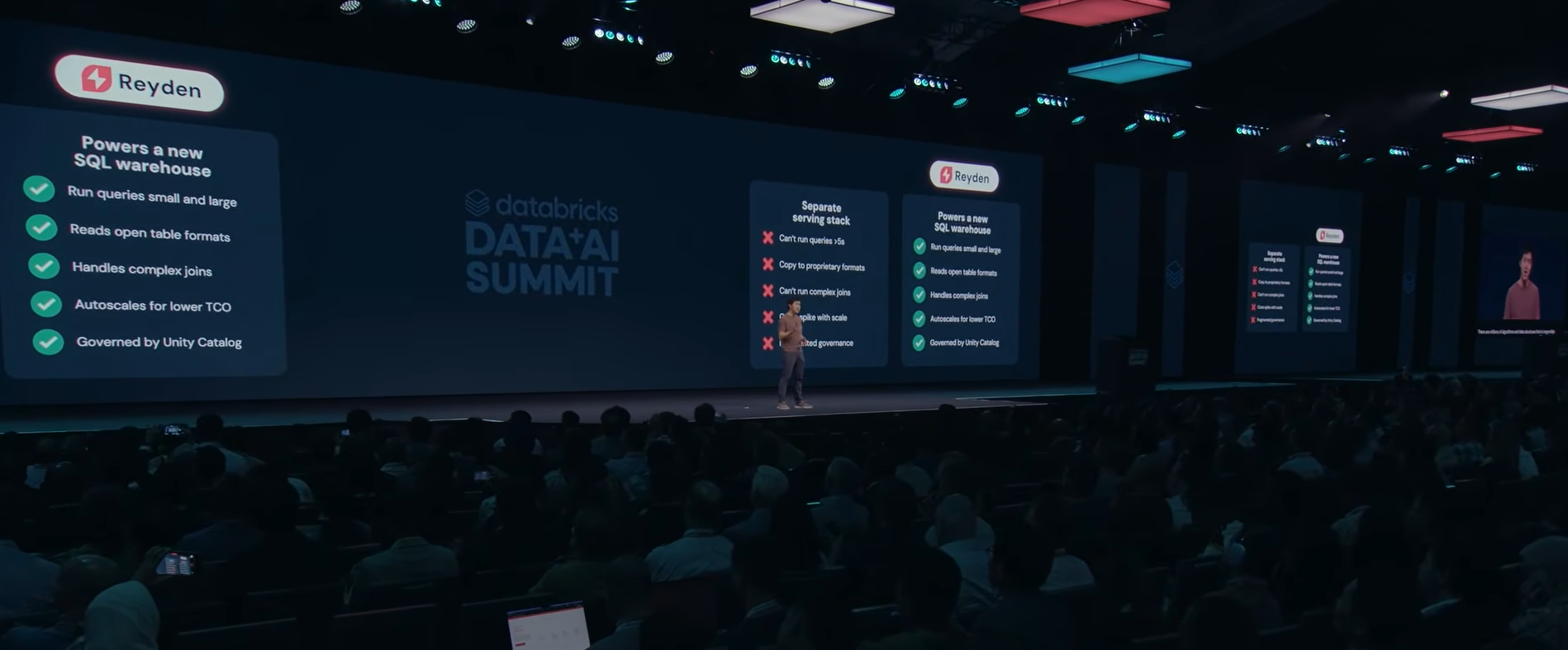 Reynold Xin announcing Databricks new query engine called Reyden 
