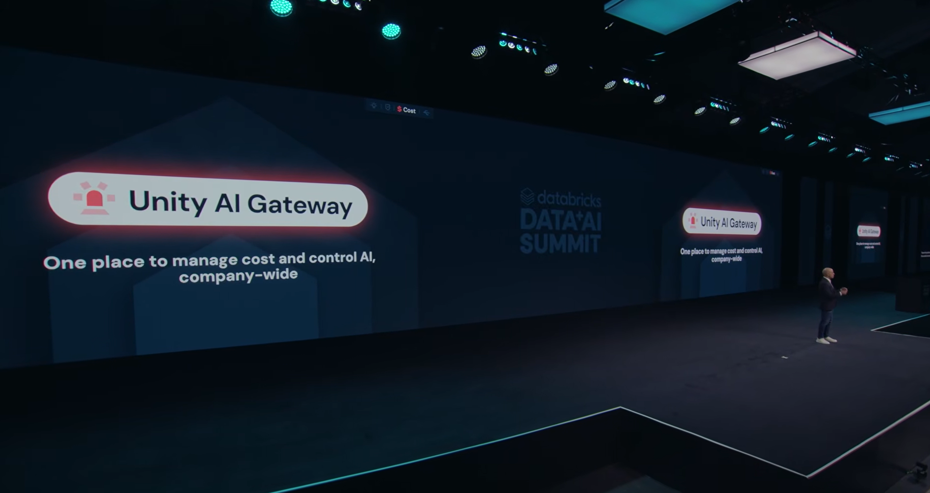 Ali Ghodsi announcing Unity AI Gateway at Databricks Data + AI Summit 2026 - Databricks summit 2026