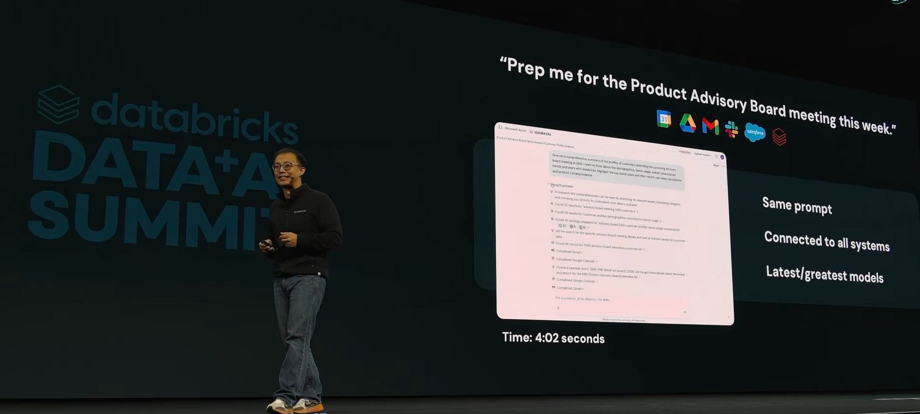 Ken Wong introducing Genie One and Genie Ontology at Databricks Data + AI Summit 2026 