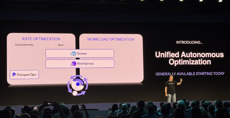 Erik Carlin officially announcing Unified Autonomous Optimization - FinOps X 2026