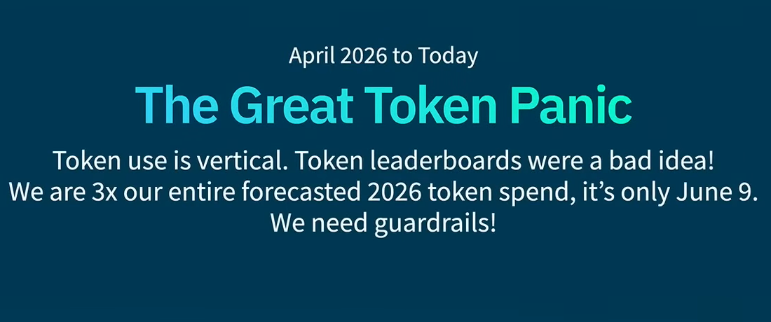 Era 4 of generative AI “the great token panic”, presented by J.R. Storment at FinOps X 2026 (Source: FinOps X)