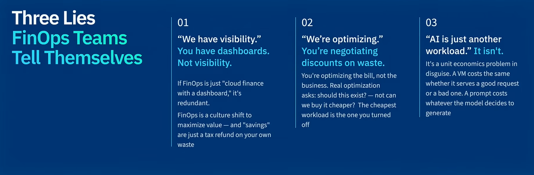 Three common but flawed assumptions FinOps teams make, presented by Pooja Kumar at FinOps X 2026 (Source: FinOps X)