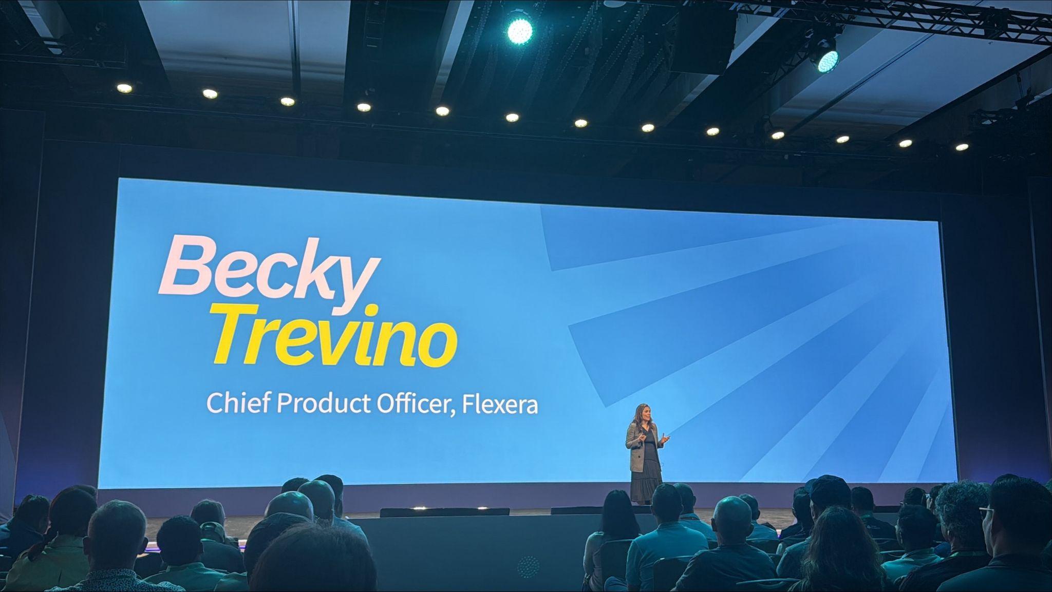 Becky Trevino from Flexera presenting at FinOps X 2026