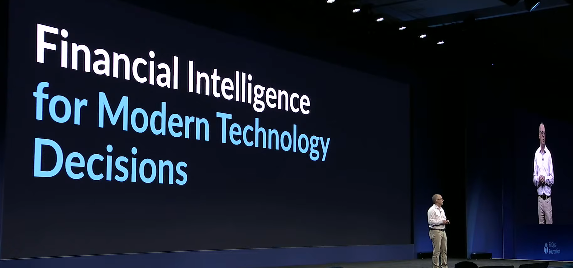 Bill Lobig announcing financial intelligence - FinOps X 2026