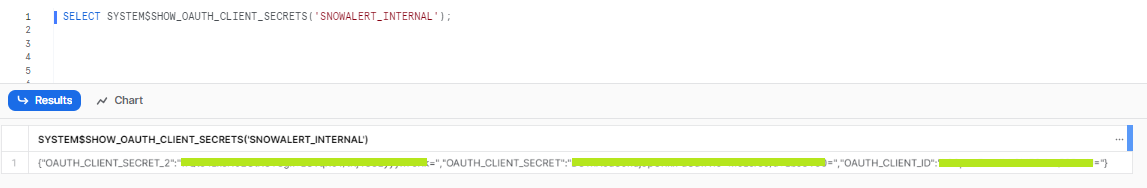 Pulling the Client ID and Secret - Snowalert