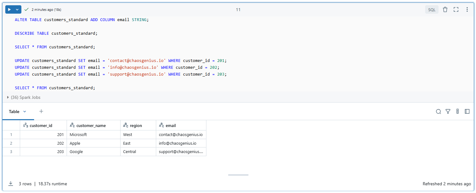 Adding Column to Databricks Standard Table - Databricks ADD COLUMN – Databricks ALTER TABLE ADD COLUMN – Databricks Add Column to Table – Databricks Notebooks – Databricks Clusters – Databricks Table – Databricks Delta Table – Delta Live Tables Databricks – Databricks CREATE TABLE – Databricks External Table – Databricks Clone Table – Databricks Managed Table – Databricks SHOW TABLE – Databricks DROP TABLE – Databricks PySpark – Databricks spark sql