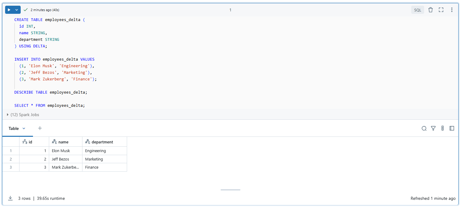 Creating Delta Lake Table - Databricks ADD COLUMN – Databricks ALTER TABLE ADD COLUMN – Databricks Add Column to Table – Databricks Notebooks – Databricks Clusters – Databricks Table – Databricks Delta Table – Delta Live Tables Databricks – Databricks CREATE TABLE – Databricks External Table – Databricks Clone Table – Databricks Managed Table – Databricks SHOW TABLE – Databricks DROP TABLE – Databricks PySpark – Databricks spark sql