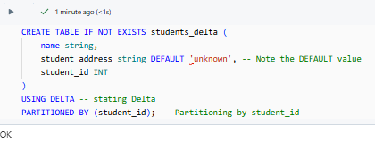 Creating Databricks Table