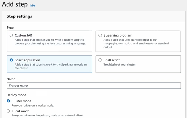 Adding Step to AWS EMR cluster - AWS – AWS EMR – EMR Cluster – AWS EMR Cluster – Create EMR Cluster – Create an EMR Cluster – AWS EMR Create Cluster – EMR Create Cluster – AWS Elastic Compute Cloud – Elastic Compute Cloud – AWS EC2 – EC2 instance – EC2 instance type – AWS S3 – AWS VPCs – AWS Identity and Access Management – AWS IAM – AWS Virtual Private Cloud – AWS VPC – AWS EKS – Elastic Kubernetes Service – AWS Spot Instances – ETL workflow – CloudWatch monitoring – EC2 Security Groups – EC2 Key Pair – Big Data Framework – Managed Big Data Platform – Apache Spark – Spark on EMR – Apache Hadoop – Apache Flink – Trino – Apache Hive – AWS Ecosystem – EMR Studio – EMRFS – EMR File System – AWS Graviton2 – EMR Notebooks – EMR Features – EMR Architecture – AWS EMR Architecture – AWS EMR best practices – EMR Nodes – EMR Performance