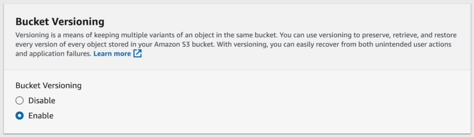Setting up AWS S3 Bucket Versioning - AWS – AWS EMR – EMR Cluster – AWS EMR Cluster – Create EMR Cluster – Create an EMR Cluster – AWS EMR Create Cluster – EMR Create Cluster – AWS Elastic Compute Cloud – Elastic Compute Cloud – AWS EC2 – EC2 instance – EC2 instance type – AWS S3 – AWS VPCs – AWS Identity and Access Management – AWS IAM – AWS Virtual Private Cloud – AWS VPC – AWS EKS – Elastic Kubernetes Service – AWS Spot Instances – ETL workflow – CloudWatch monitoring – EC2 Security Groups – EC2 Key Pair – Big Data Framework – Managed Big Data Platform – Apache Spark – Spark on EMR – Apache Hadoop – Apache Flink – Trino – Apache Hive – AWS Ecosystem – EMR Studio – EMRFS – EMR File System – AWS Graviton2 – EMR Notebooks – EMR Features – EMR Architecture – AWS EMR Architecture – AWS EMR best practices – EMR Nodes – EMR Performance