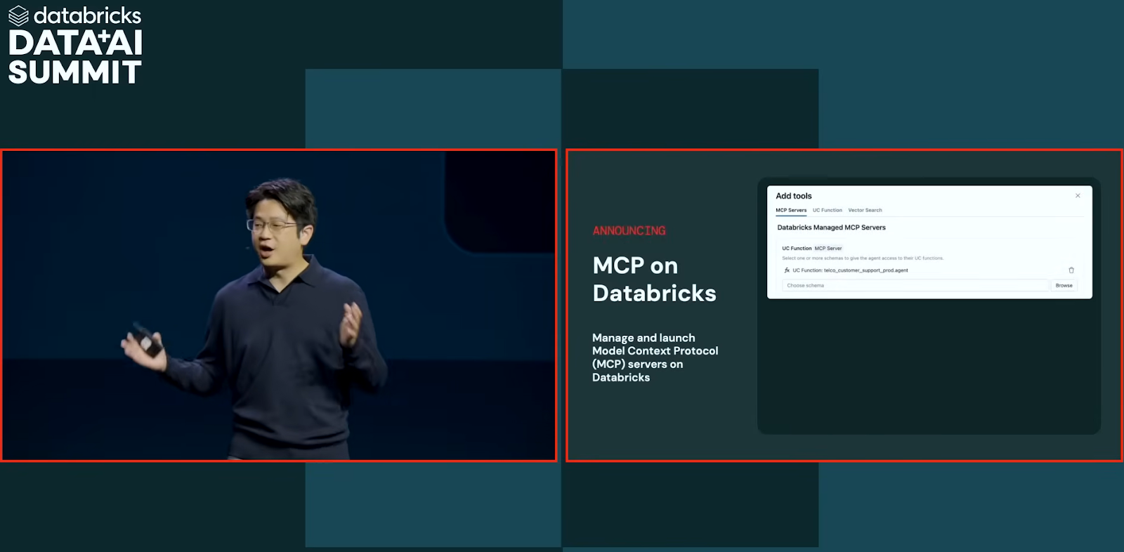 Hanlin Tand introducing MCP on Databricks - Databricks Summit 2025 - Databricks Data AI Summit 2025 - Databricks Data + AI Summit 2025