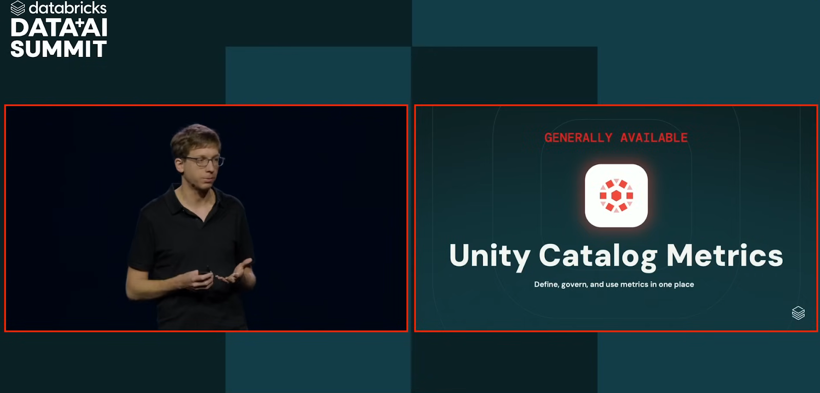 Matei announcing Unity Catalog Metrics - Databricks Summit 2025 - Databricks Data AI Summit 2025 - Databricks Data + AI Summit 2025