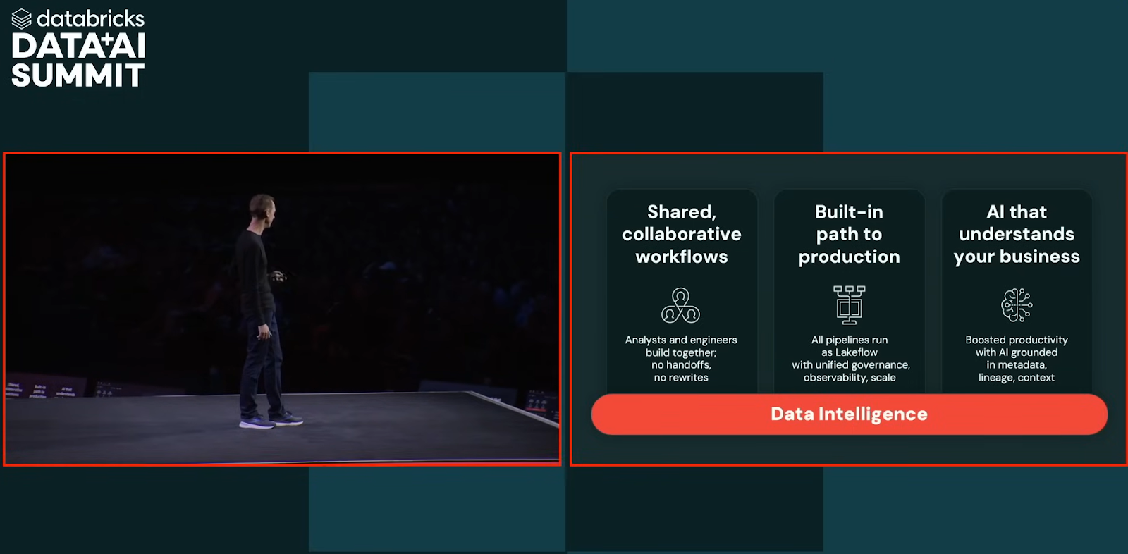 Michael Piatek announcing LakeFlow Designer - Databricks Summit 2025 - Databricks Data AI Summit 2025 - Databricks Data + AI Summit 2025