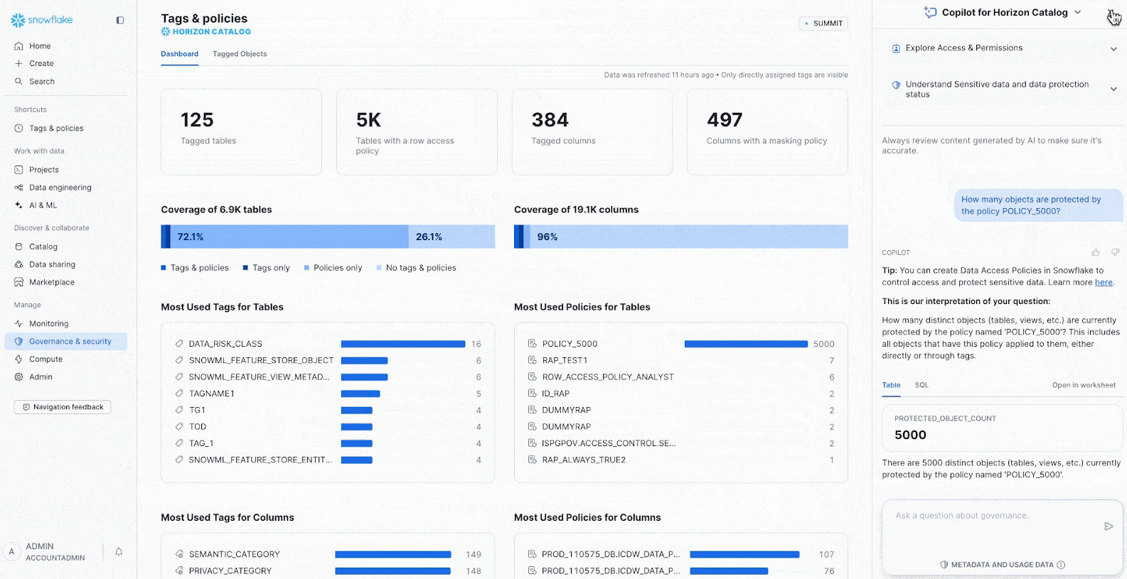 Copilot for Snowflake Horizon Catalog - Snowflake Summit 2025