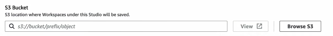 Specifying S3 bucket location for workspace - AWS EMR – AWS EMR Studio – EMR Studio – AWS EC2 – EC2 instance – AWS S3 – AWS KMS – AWS VPCs – AWS Identity and Access Management – AWS IAM – AWS VPC – AWS VPC endpoints – AWS EKS – Elastic Kubernetes Service – AWS SSO – AWS Identity Center – AWS Spot Instances – AWS Subnets – Subnet in AWS – EMR Serverless – EMR Cluster – EMR on EKS – S3 Encryption – KMS Encryption – EC2 Security Groups – EC2 Key Pair – EMR Instance Types – EMR Notebooks