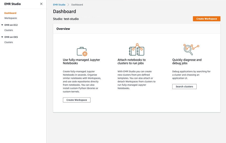 Creating and Launching EMR Workspace - AWS EMR – AWS EMR Studio – EMR Studio – AWS EC2 – EC2 instance – AWS S3 – AWS KMS – AWS VPCs – AWS Identity and Access Management – AWS IAM – AWS VPC – AWS VPC endpoints – AWS EKS – Elastic Kubernetes Service – AWS SSO – AWS Identity Center – AWS Spot Instances – AWS Subnets – Subnet in AWS – EMR Serverless – EMR Cluster – EMR on EKS – S3 Encryption – KMS Encryption – EC2 Security Groups – EC2 Key Pair – EMR Instance Types – EMR Notebooks