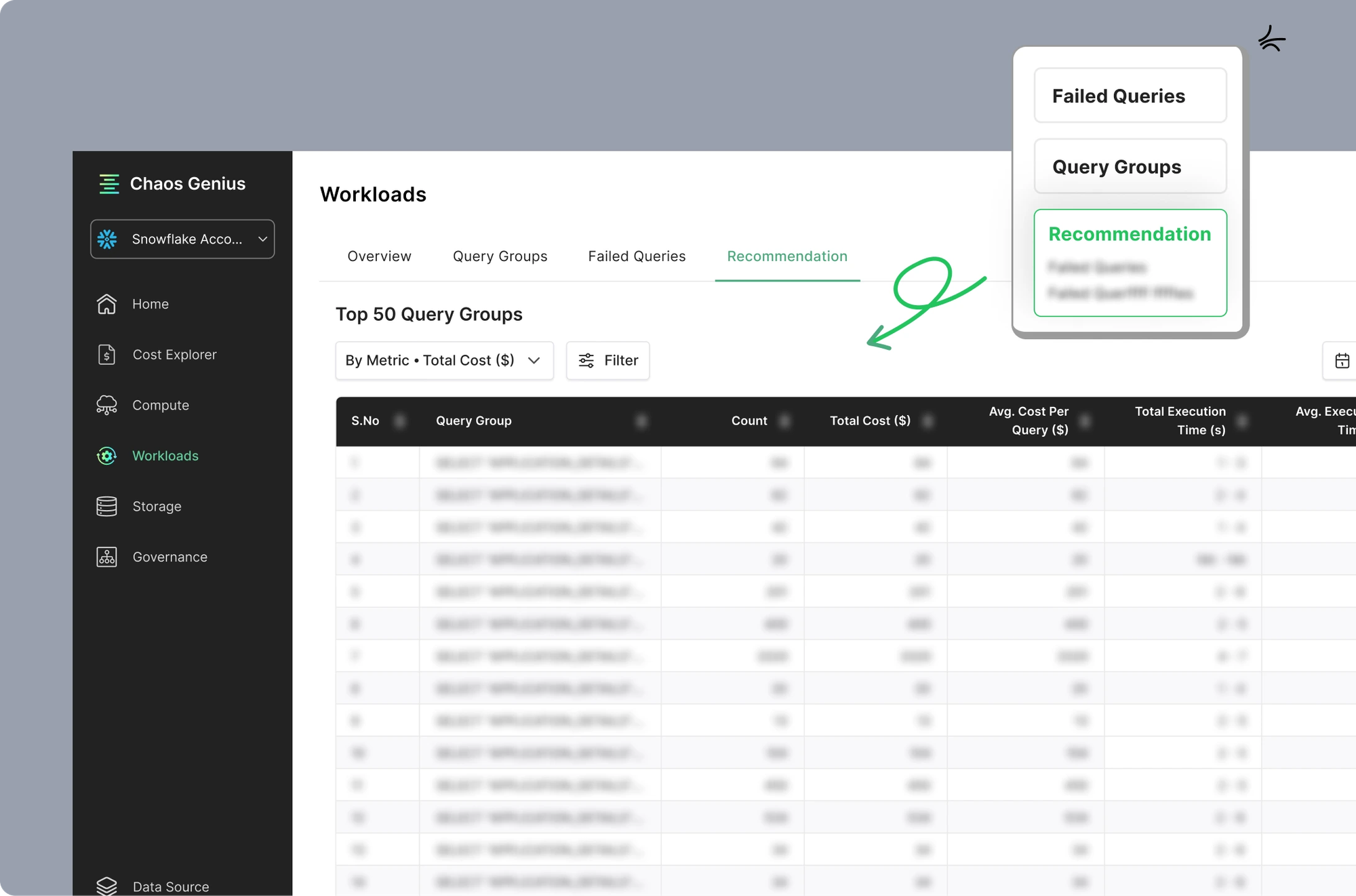 Chaos Genius Instance Tuning