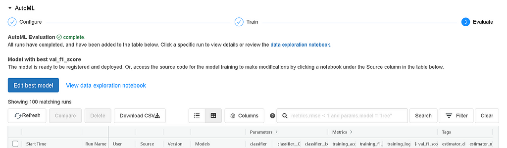 Evaluating Databricks AutoML model - Databricks AutoML example - AutoML - Databricks AutoML - AutoML Databricks - Databricks AutoML API - Databricks AutoML example - Machine Learning Workflow - Training Machine Learning Models - Deploy Machine Learning Model - ML Model Deployment - Train ML model - ML Model Development - AutoML Workflow