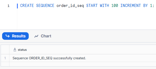 Creating a Snowflake sequence