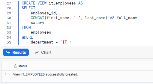 Create a view in snowflake using Snowflake CREATE VIEW syntax - Snowflake Views - Snowflake CREATE VIEW - Create View in Snowflake - Create a View in Snowflake - View in Snowflake - Snowflake Materialized View - Snowflake Secure Views