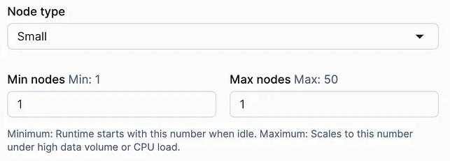 Choosing Node Type and Cluster Size - Snowflake Openflow