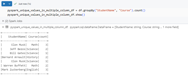 HOW TO: Get unique values in column: 4 PySpark examples (2026)