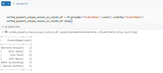 HOW TO: Get unique values in column: 4 PySpark examples (2026)