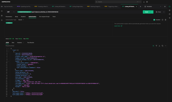 python how do you use either databricks job task... How to: Use Databricks Jobs API to control and monitor your jobs (2026)