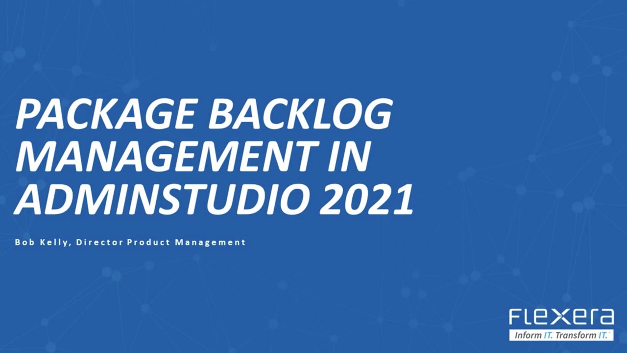 Package Backlog Management