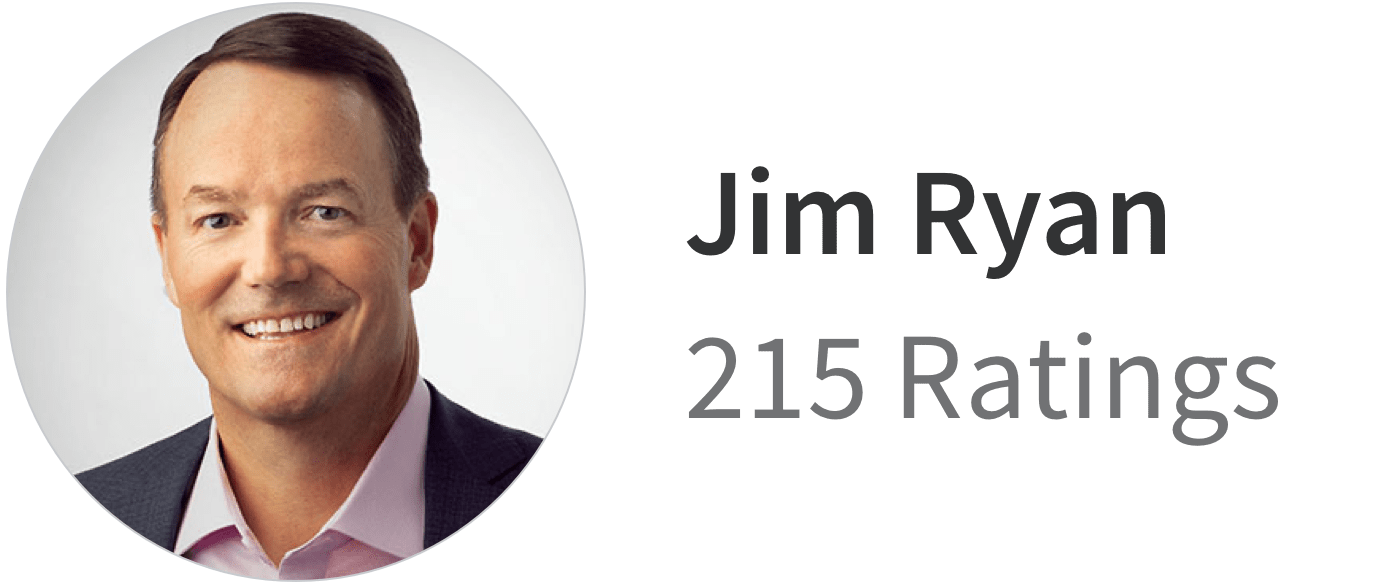 215 ratings for Jim Ryan on Glassdoor