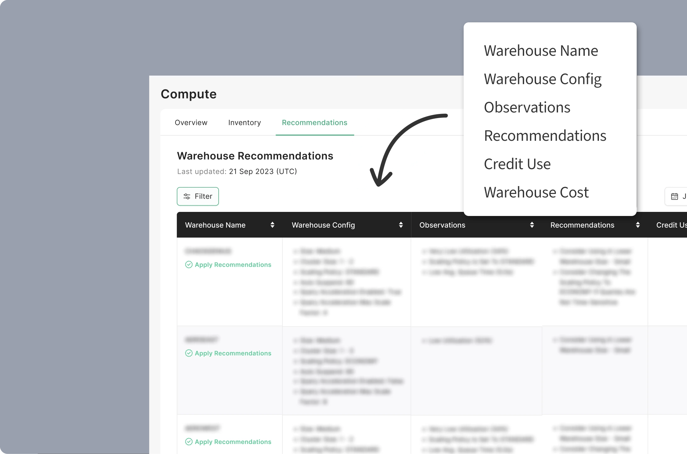 Data Cloud Optimization: Instance tuning
