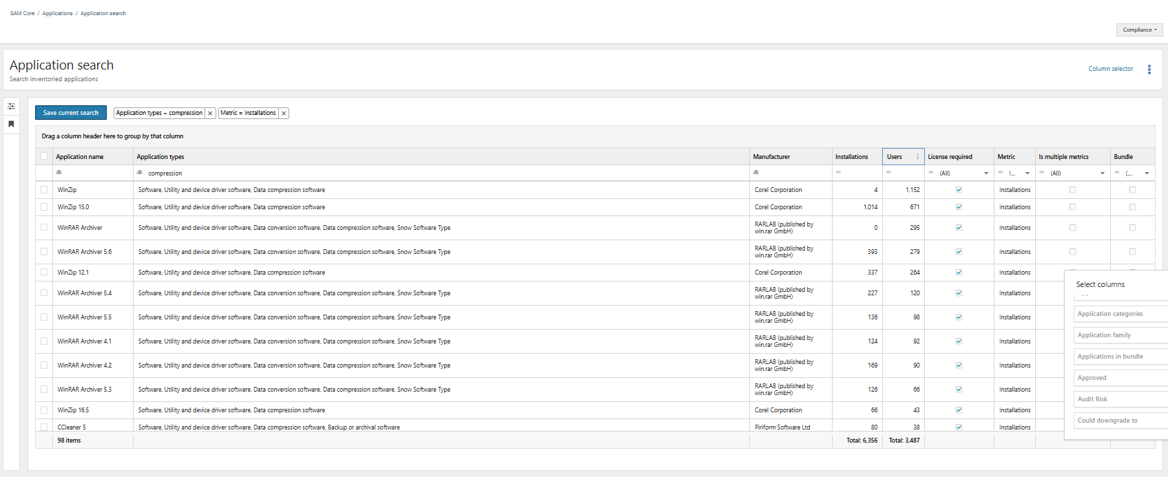 ITAM Pro app rationalization