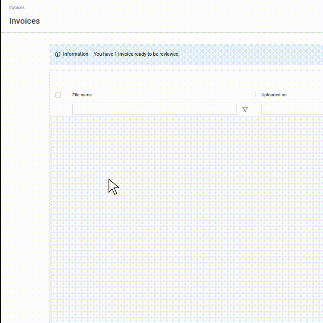 Flexera one ITAM professional invoice ingestion gif