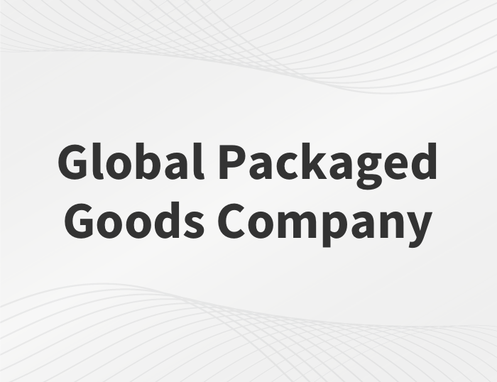 Global Packaged Goods Company case study