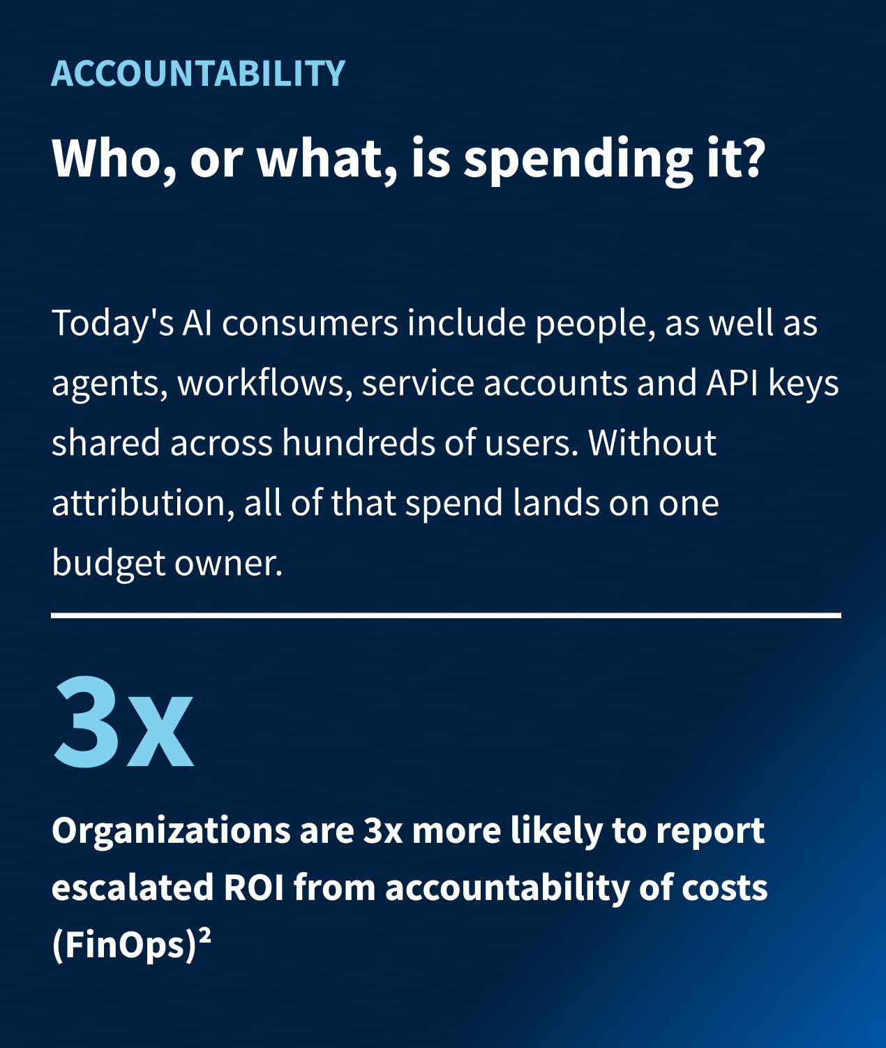 Accountability: Who, or what, is spending it?